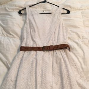White eyelet dress
